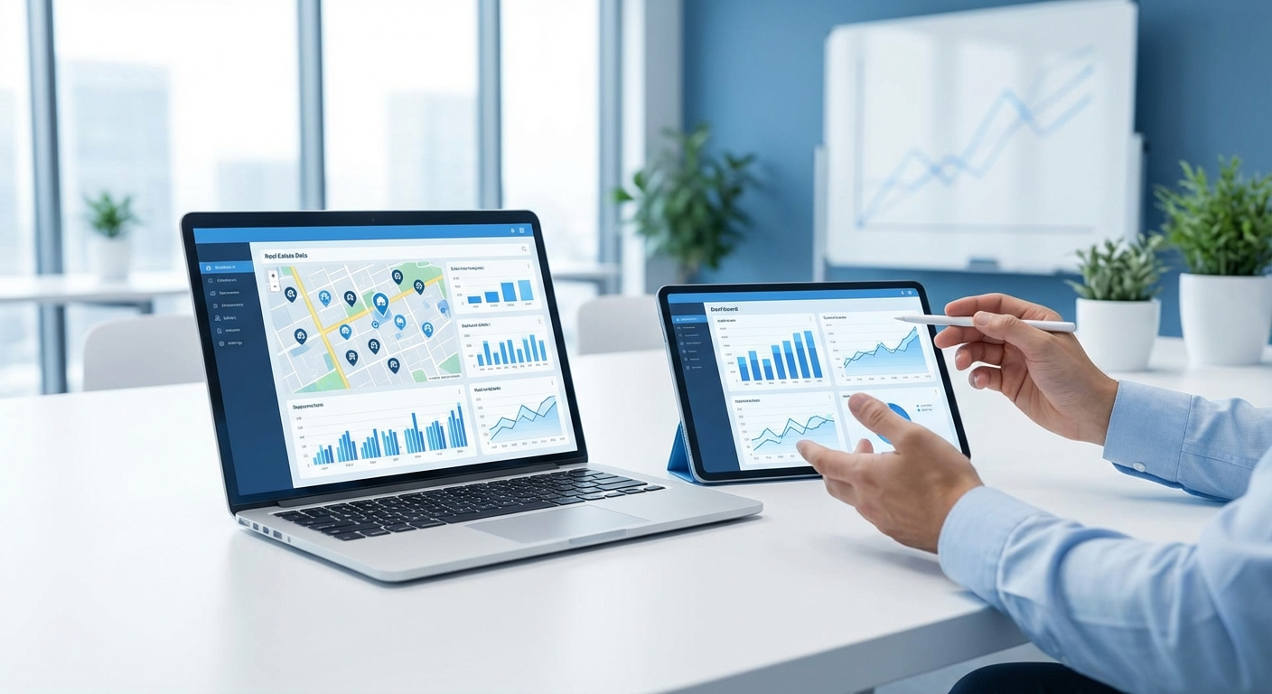 AI-powered real estate research dashboard